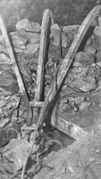 Appears to be a broken undergroun mine scrapper
