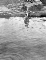 Flin Flon Woman and Child at Lake 1930