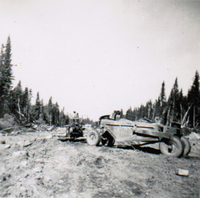 1948 Construction Work on Nipawin Highway. 