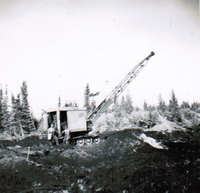 1948 Construction Work on Nipawin Highway. 