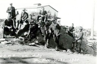 RCMP Officers on Duty During The 1934 Flin Flon Strike, Staf House in Background