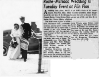 Wedding of Donalda McIsaac and Robert Roche