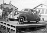 Grandfather1938 Packard, with my Uncle Bob(Robert Roche at the wheel