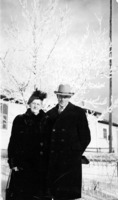 Enid and Maurice Roche, near the Company Cottage.