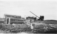 "Crane Lifting Steel" Mine Construction C 1928