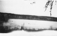 Railway Runs along the Other Side of the Lake " Flin Flon C 1928