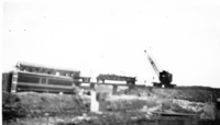 Crane Unloading Steel - Flin Flon Plant Construction C 1928