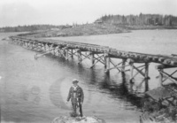Constructon of the Dam on Flin Flon Lake to Drain the Lake C 1928