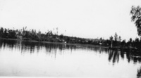 Lake Scne with Cabins C 1929 no location