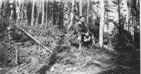 Man in Woods - No Information Flin Flon C 1929