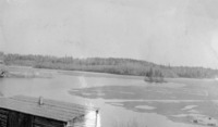 ice in Flin Flon Lake just in front of the 1927 Flin Flon Camp