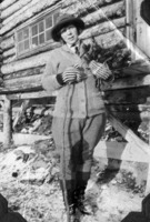 C 1927 Unidentified Lady at Flin Flon Camp - May be Mrs. Joy