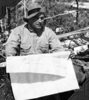 Unidentified Man with Map C 1927 Flin Flon