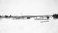Advancing the trestle at the Dam Site C 1928