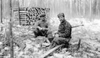 Logging Operations North of Flin Flon Late Winter 1927