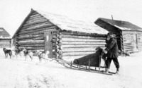 Dog Team with Passenger Flin Flon Camp C 1927