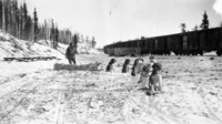 Dog Team at Mile 86 "Power Siding" C 1929