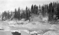 Unidentified Winter River Scene - Possibly on Island Falls Route C 1928