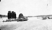 Sleights loaded at Mile 86 heavy transformers and turbine parts 1929