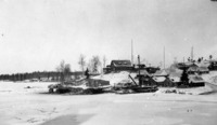 1929 Flin Flon Camp in Winter.