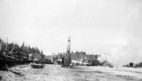 1929/30 Mile 86 Power Siding , Marion Crane Loading Seighs