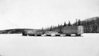 1929/30 Linn Tractor Swing with a load of timber and heated caboose