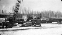1929/30 Loading heavy turbine partsMile 86 "Power Siding"