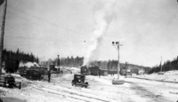 1929/30 Mile 86 Power Siding , Marion Crane Loading Seighs