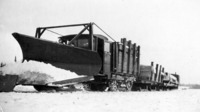 1929/30 Linn Tractor Swing with Snow Plow Island Falls Haul