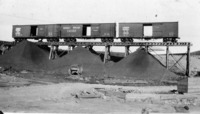 1929/30 Thought to be coal unloading,before Coal Plant Construction