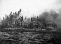 This may be the Famous Fire of 1929 on the West Side of Flin Flon Lake