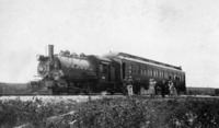 Engine 101 and VIP car date likely 1930