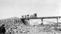 Linn/Plymouth Yard Engine and Cement Hoppers C 1929