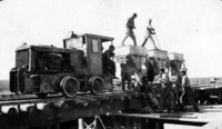 Linn/Plymouth Yard Engine and Cement Hoppers C 1929
