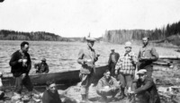 Party on the Summer Route to Island Falls M. A. Roche Lower Right C 1929