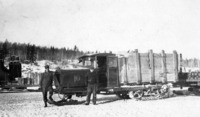 Lin Tractor and Crew at Mile 86 "Power Siding" C 1929