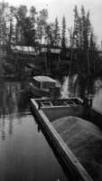 Island Falls Construcction Barge Load of Sand