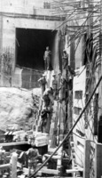 Construction Scene Island Falls Power House and Dam C 1930