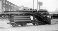 Heavy metal Part Being Moved on Modified Mine Cars C 1930
