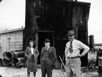 M. A. Roche with visiting couple - no date or location