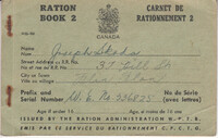 World War 11 Joe Skoda Ration Book