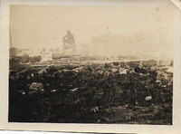 Frank Smith sitting on the Old Fort at Churchil