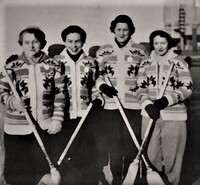 Flo McInnes and her rink of Lorna Young, Ada McInnes and Isabel Simpson.