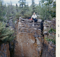 Crevices at Meridian Tower Beaver Lake Sask Aug 67