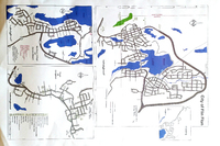 Map oof Flin Flon, Creighton, Denare Beach