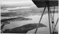 aerial of camp early