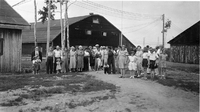 crowd of people by hall