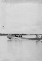 Fergs in canoe