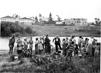 group at Flanagan Cabin