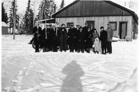 group in snow